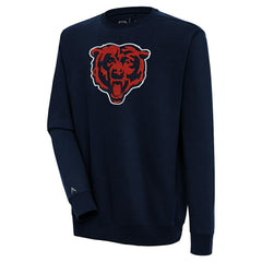 Chicago Bears Antigua Victory Crewneck Pullover Sweatshirt Navy - NFL