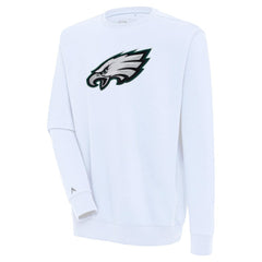 Philadelphia Eagles Antigua Victory Crewneck Pullover Sweatshirt White - NFL
