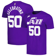 Nike - Utah Jazz Unisex 50th Anniversary T-Shirt - Purple