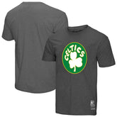 Mitchell & Ness - Boston Celtics Unisex Hardwood Classics MVP Throwback Logo T-Shirt - Heather Gray