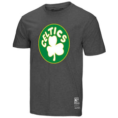 Mitchell & Ness - Boston Celtics Unisex Hardwood Classics MVP Throwback Logo T-Shirt - Heather Gray
