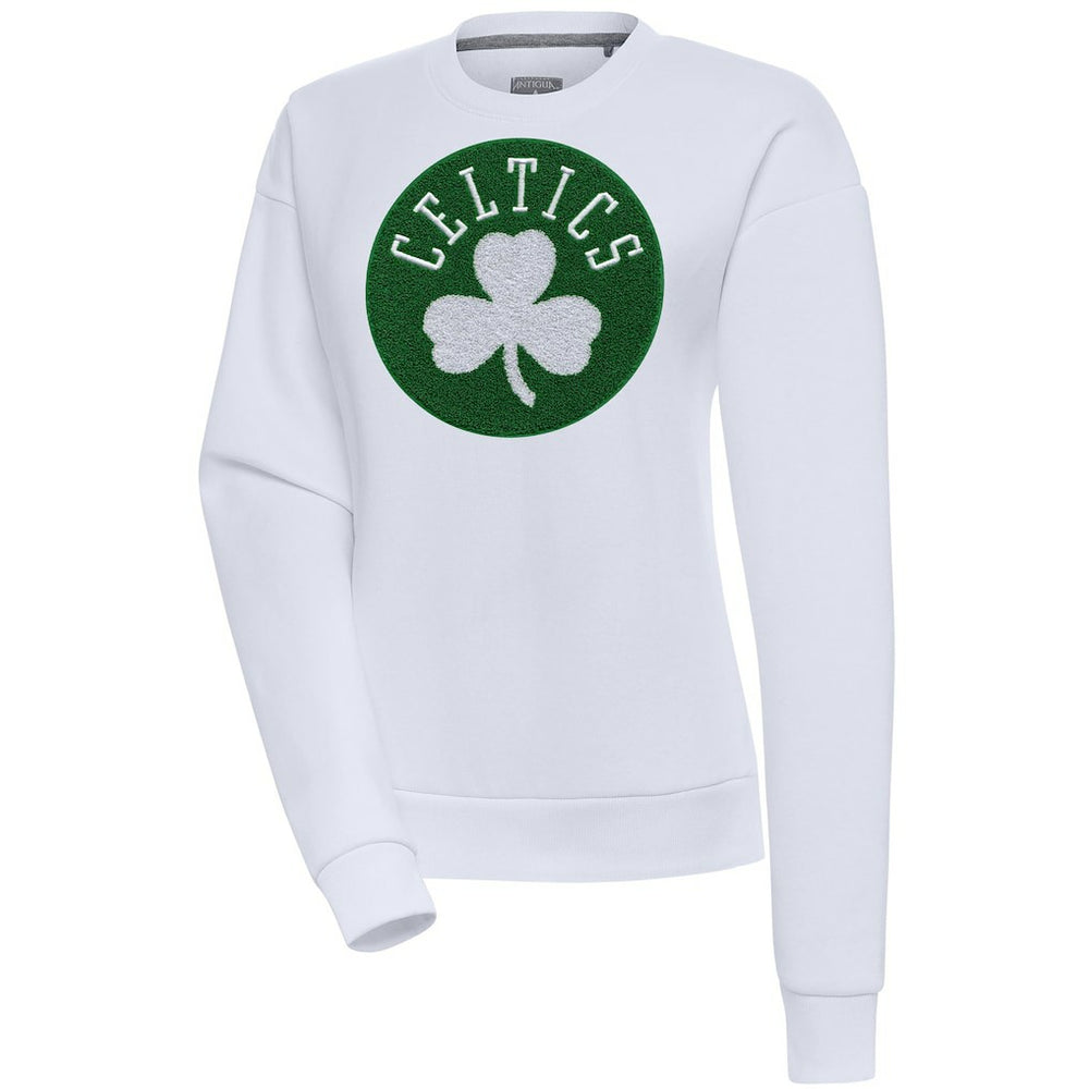 NBA - Boston Celtics Antigua Women's Victory Crewneck Pullover Sweatshirt - White