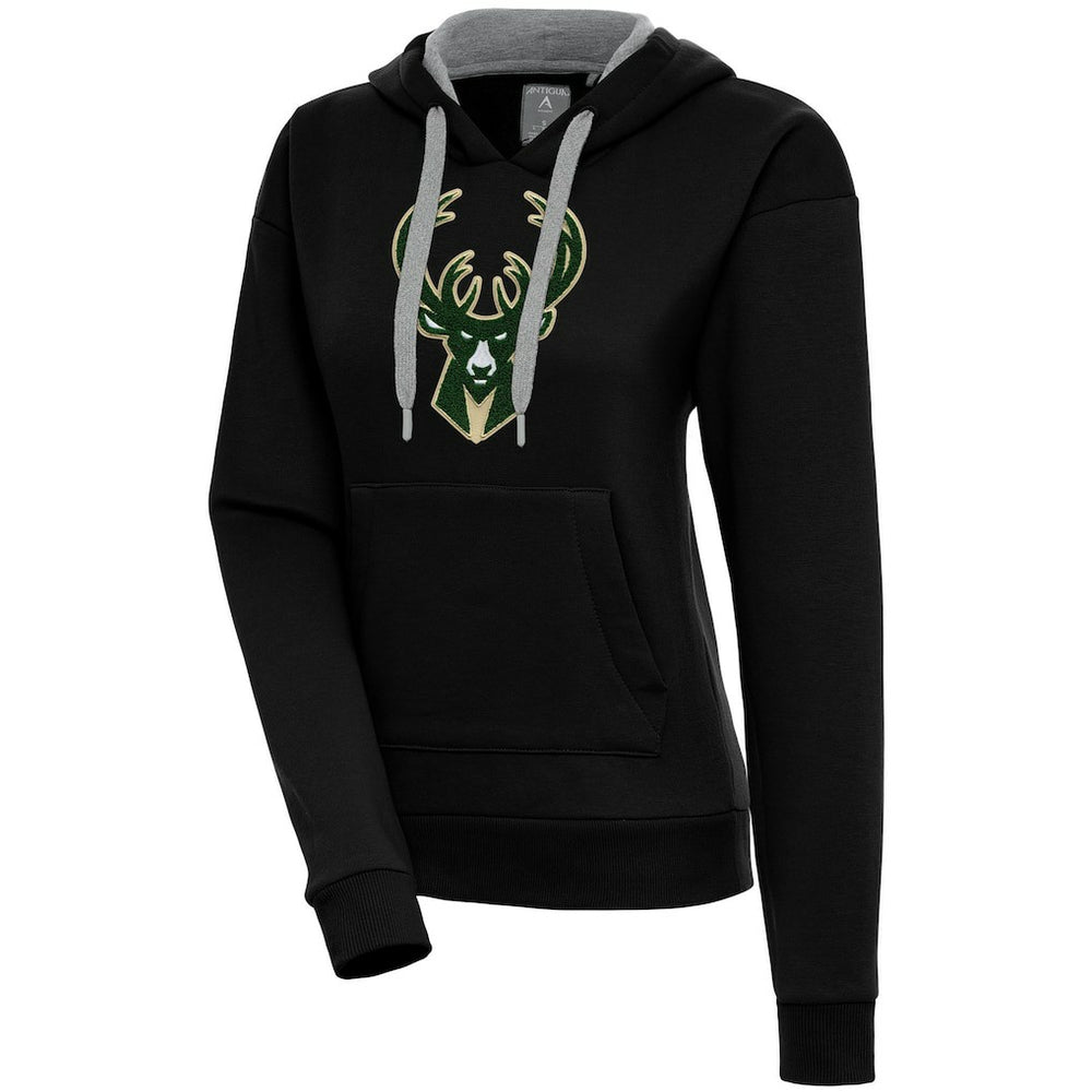 NBA - Milwaukee Bucks Antigua Women's Victory Pullover Hoodie - Black