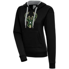 NBA - Milwaukee Bucks Antigua Women's Victory Pullover Hoodie - Black