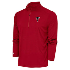 Atlanta Falcons Adult Throwback Logo Tribute Quarter-Zip Pullover Red - NFL