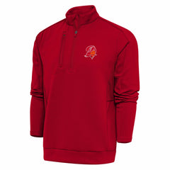 Tampa Bay Buccaneers Adult Throwback Logo Generation Quarter-Zip Pullover Top Red - NFL