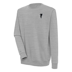 Atlanta Falcons Adult Throwback Logo Victory Pullover Sweatshirt Heather Gray - NFL