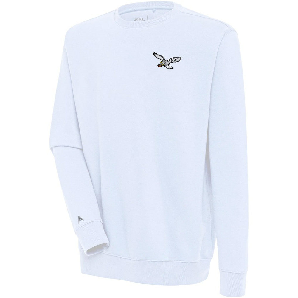 Philadelphia Eagles Adult Throwback Logo Victory Pullover Sweatshirt White - NFL