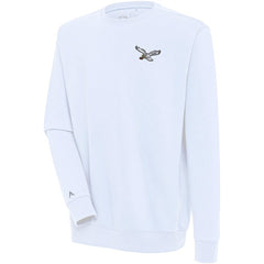 Philadelphia Eagles Adult Throwback Logo Victory Pullover Sweatshirt White - NFL