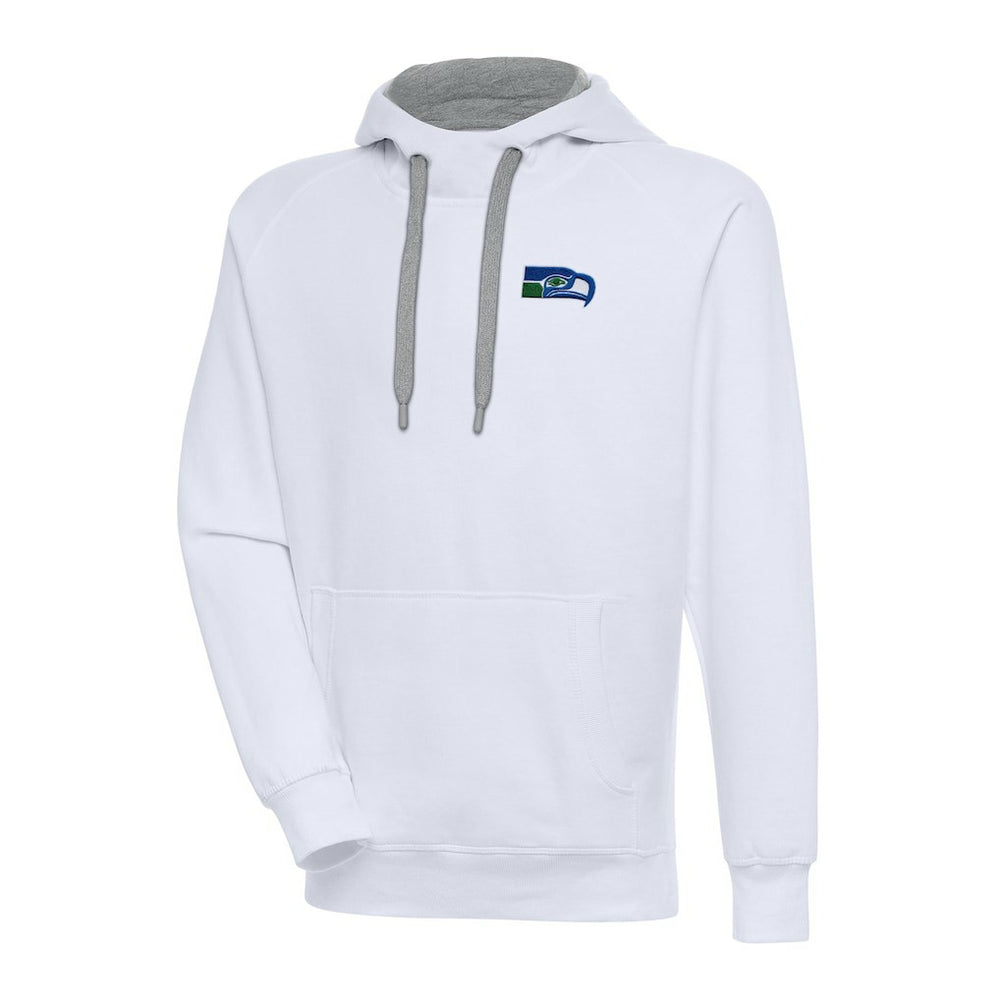 Seattle Seahawks Adult Throwback Logo Victory Pullover Hoodie White - NFL
