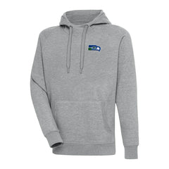Seattle Seahawks Adult Throwback Logo Victory Pullover Hoodie Heather Gray - NFL