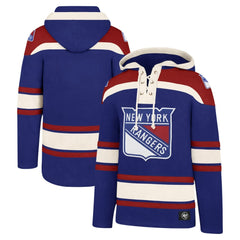 New York Rangers '47 Big & Tall Superior Lacer Pullover Hoodie Blue