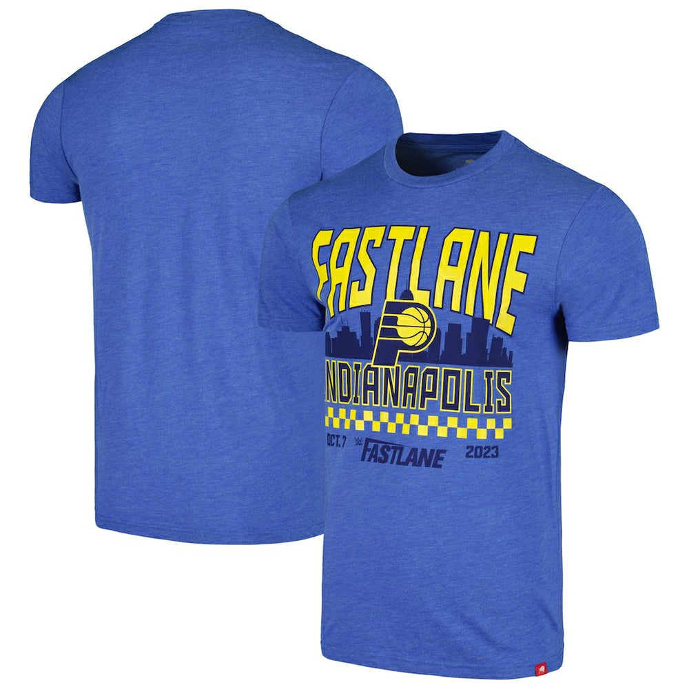 NBA - Sportiqe Fastlane x Indiana Pacers Tri-Blend T-Shirt - Blue