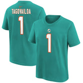 Tua Tagovailoa Miami Dolphins Preschool Player Name & Number T-Shirt Aqua - Nike