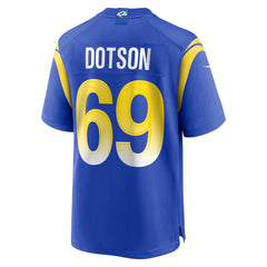 Kevin Dotson Los Angeles Rams Game Jersey Royal - Nike