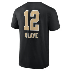 Chris Olave New Orleans Saints Team Wordmark Player Name & Number T-Shirt Black - NFL
