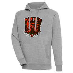 Cleveland Browns Antigua Victory Pullover Hoodie Heather Gray - NFL