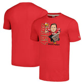 Brock Purdy San Francisco 49ers Homage Unisex Caricature Player Tri-Blend T-Shirt Scarlet - NFL