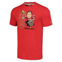 Brock Purdy San Francisco 49ers Homage Unisex Caricature Player Tri-Blend T-Shirt Scarlet - NFL