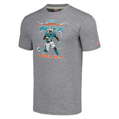 Tyreek Hill Miami Dolphins Homage Unisex NFL Blitz Player Tri-Blend T-Shirt Gray - NFL