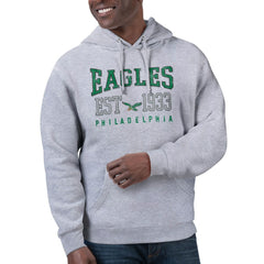 Philadelphia Eagles Starter Unisex Retro Pullover Hoodie Heather Gray - NFL