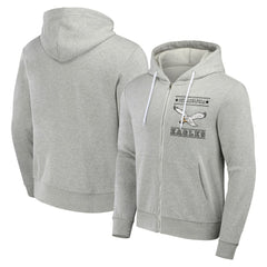 Philadelphia Eagles NFL x Darius Rucker Collection Full-Zip Hoodie Gray - Fanatics