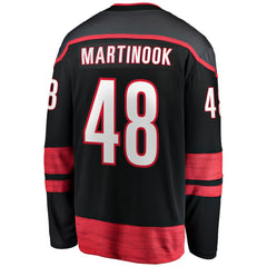 Jordan Martinook Carolina Hurricanes - Fanatics Home Breakaway Jersey Black
