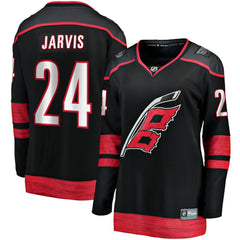 Seth Jarvis Carolina Hurricanes - Fanatics Women's Home Breakaway Player Jersey Black