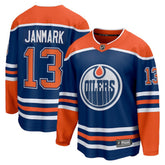 Mattias Janmark Edmonton Oilers - Fanatics Home Breakaway Jersey Royal