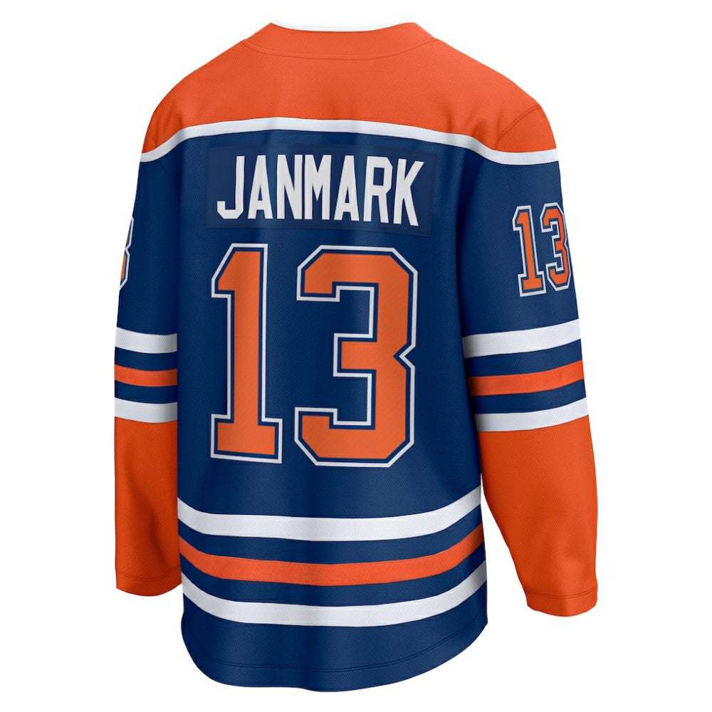 Mattias Janmark Edmonton Oilers Fanatics Home Breakaway Jersey - Royal | NHL Jerseys