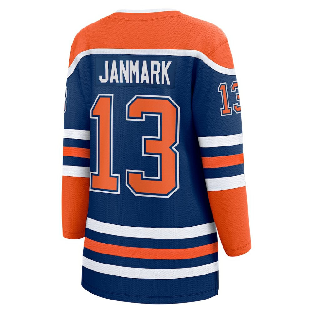 Mattias Janmark Edmonton Oilers Fanatics Women's Home Breakaway Player Jersey - Royal | NHL Jerseys