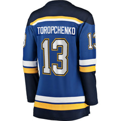 Alexey Toropchenko St. Louis Blues - Fanatics Women's Home Breakaway Player Jersey Blue
