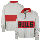 47 brand - Chicago Bulls '47 Women's Breakthrough Remi Quarter-Zip Jacket - Heather Gray