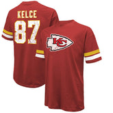 Travis Kelce Kansas City Chiefs Majestic Threads Name & Number Oversized Fit T-Shirt Red - NFL