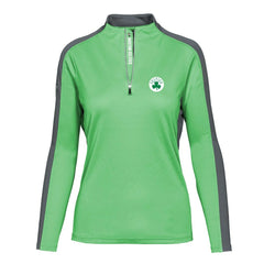 NBA - Boston Celtics Levelwear Women's Remi Insignia Core Quarter-Zip Pullover Top - Kelly Green