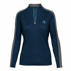 NBA - Minnesota Timberwolves Levelwear Women's Remi Insignia Core Quarter-Zip Pullover Top - Navy
