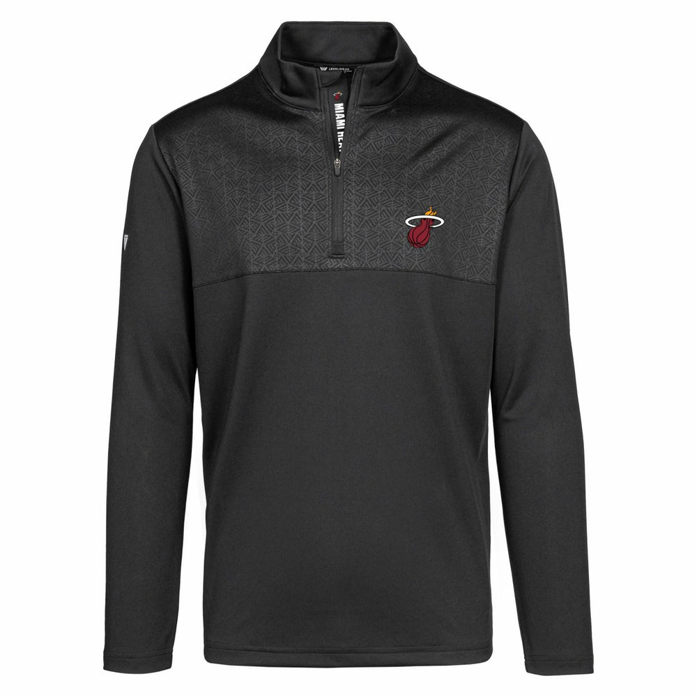 NBA - Miami Heat Levelwear Truth Insignia Core Quarter-Zip Pullover Top - Black