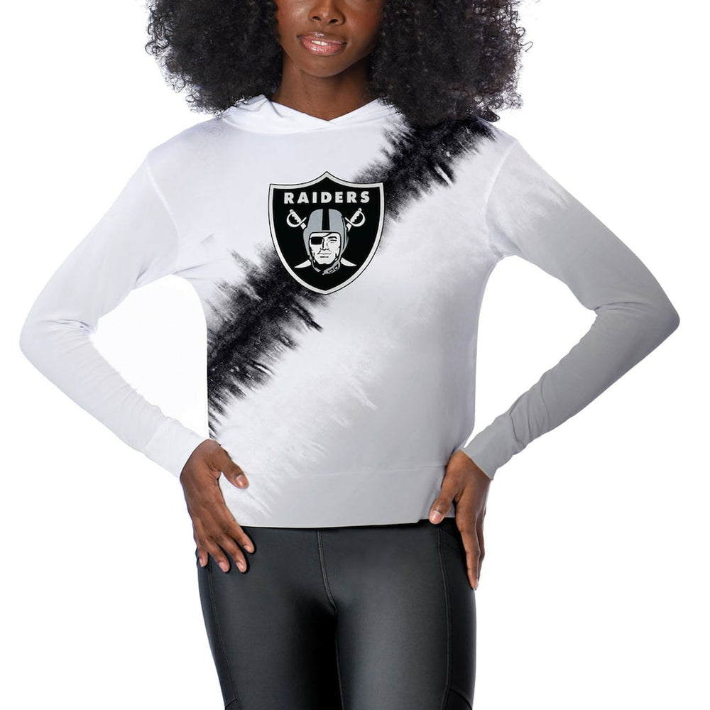 Las Vegas Raiders Certo Women's Rundown Lightweight Pullover Hoodie White - NFL