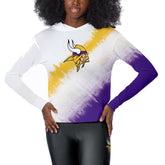 Minnesota Vikings Certo Women's Rundown Lightweight Pullover Hoodie White - NFL