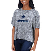 Dallas Cowboys Certo Women's Turnout T-Shirt Charcoal - NFL
