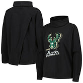 NBA - Milwaukee Bucks Levelwear Women's Sunset Pullover Sweatshirt - Black