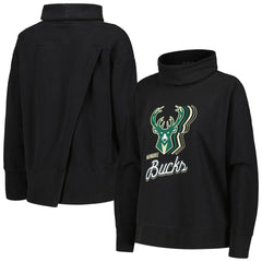 NBA - Milwaukee Bucks Levelwear Women's Sunset Pullover Sweatshirt - Black