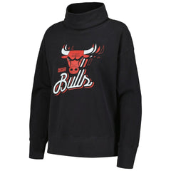 NBA - Chicago Bulls Levelwear Women's Sunset Pullover Sweatshirt - Black