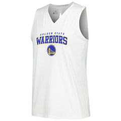 NBA - Golden State Warriors Levelwear Women's Paisley Peekaboo Tank Top - White