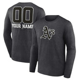 Athletics Personalized Monochrome Name & Number Long Sleeve T-Shirt On Sale