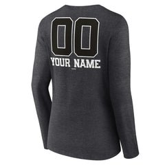 Philadelphia Phillies Women's Personalized Monochrome Name & Number Long Sleeve V-Neck T-Shirt discount