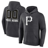 Pittsburgh Pirates Personalized Monochrome Name & Number Pullover Hoodie Sale