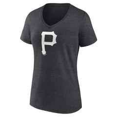 Pittsburgh Pirates Women's Personalized Monochrome Name & Number V-Neck T-Shirt Clearance