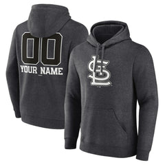 St. Louis Cardinals Personalized Monochrome Name & Number Pullover Hoodie Lifestyle