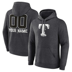 Texas Rangers Personalized Monochrome Name & Number Pullover Hoodie discount